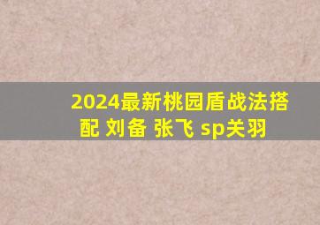 2024最新桃园盾战法搭配 刘备 张飞 sp关羽